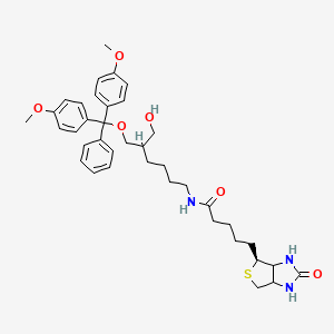 N-[6-(Bis(4-methoxyphenyl)(phenyl)methoxy)-5-(hydroxymethyl)hexyl] Biotinamide