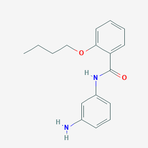 molecular formula C17H20N2O2 B1384976 N-(3-氨基苯基)-2-丁氧基苯甲酰胺 CAS No. 1020722-45-5