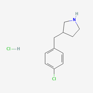 molecular formula C11H15Cl2N B13849768 3-(4-Chlorobenzyl)pyrrolidine hydrochloride 