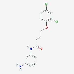 molecular formula C16H16Cl2N2O2 B1384977 N-(3-Aminophenyl)-4-(2,4-dichlorophenoxy)-butanamide CAS No. 1020722-29-5