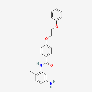 molecular formula C22H22N2O3 B1384979 N-(5-Amino-2-methylphenyl)-4-(2-phenoxyethoxy)-benzamide CAS No. 1020054-08-3