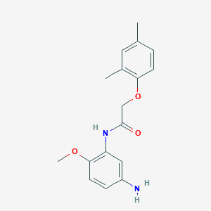 molecular formula C17H20N2O3 B1384982 N-(5-Amino-2-methoxyphenyl)-2-(2,4-dimethylphenoxy)acetamide CAS No. 1020054-36-7