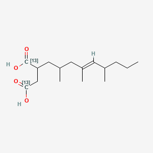 2-[(E)-2,4,6-trimethylnon-4-enyl](1,4-13C2)butanedioic acid