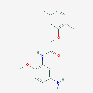 molecular formula C17H20N2O3 B1384983 N-(5-Amino-2-methoxyphenyl)-2-(2,5-dimethylphenoxy)acetamide CAS No. 1020054-64-1
