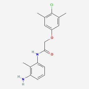molecular formula C17H19ClN2O2 B1384984 N-(3-Amino-2-methylphenyl)-2-(4-chloro-3,5-dimethylphenoxy)acetamide CAS No. 1020056-26-1
