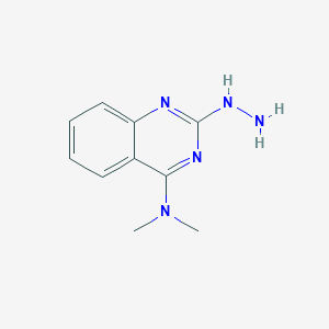 molecular formula C10H13N5 B13849857 2-hydrazinyl-N,N-dimethylquinazolin-4-amine 