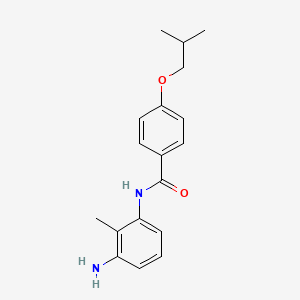 molecular formula C18H22N2O2 B1384986 N-(3-Amino-2-methylphenyl)-4-isobutoxybenzamide CAS No. 1020056-36-3