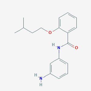 molecular formula C18H22N2O2 B1384987 N-(3-Aminophenyl)-2-(isopentyloxy)benzamide CAS No. 1020722-49-9