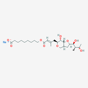 molecular formula C26H43NaO9 B13849887 sodium;9-[(E)-4-[(2R,3aS,6S,7S,7aR)-2-[(1S,2S,3S)-1,3-dihydroxy-2-methylbutyl]-7-hydroxy-3,3a,4,6,7,7a-hexahydro-2H-furo[3,2-c]pyran-6-yl]-3-methylbut-2-enoyl]oxynonanoate 