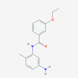 molecular formula C16H18N2O2 B1384990 N-(5-氨基-2-甲基苯基)-3-乙氧基苯甲酰胺 CAS No. 1020054-11-8