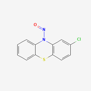 molecular formula C12H7ClN2OS B13849900 2-Chloro-10-nitroso-10H-phenothiazine 