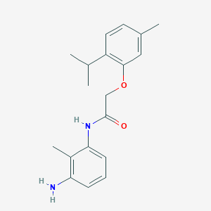 molecular formula C19H24N2O2 B1384996 N-(3-Amino-2-methylphenyl)-2-(2-isopropyl-5-methylphenoxy)acetamide CAS No. 1020056-49-8