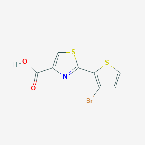 2-(3-Bromothiophen-2-yl)-1,3-thiazole-4-carboxylic acid