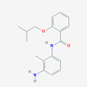 molecular formula C18H22N2O2 B1384998 N-(3-氨基-2-甲基苯基)-2-异丁氧基苯甲酰胺 CAS No. 1020056-47-6