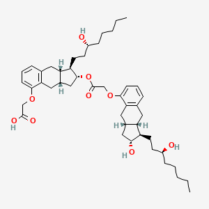 molecular formula C46H66O9 B13849990 Treprostinil-2-yl Treprostinilate Ester 