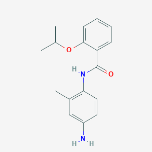 molecular formula C17H20N2O2 B1385000 N-(4-Amino-2-methylphenyl)-2-isopropoxybenzamide CAS No. 1020058-07-4