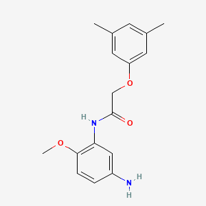 molecular formula C17H20N2O3 B1385002 N-(5-Amino-2-methoxyphenyl)-2-(3,5-dimethylphenoxy)acetamide CAS No. 1020054-32-3