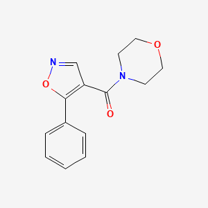 Morpholin-4-yl-(5-phenyl-1,2-oxazol-4-yl)methanone