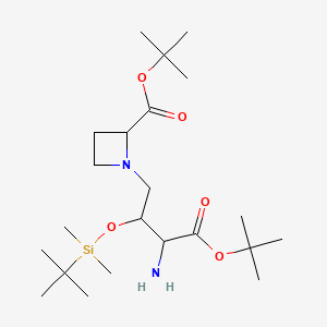 Tert-butyl 1-[3-amino-2-[tert-butyl(dimethyl)silyl]oxy-4-[(2-methylpropan-2-yl)oxy]-4-oxobutyl]azetidine-2-carboxylate