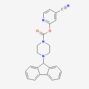 (4-cyanopyridin-2-yl) 4-(9H-fluoren-9-yl)piperazine-1-carboxylate