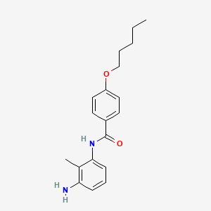 molecular formula C19H24N2O2 B1385005 N-(3-氨基-2-甲基苯基)-4-(戊氧基)苯甲酰胺 CAS No. 1020056-30-7