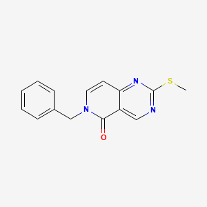 molecular formula C15H13N3OS B13850053 6-benzyl-2-(methylthio)pyrido[4,3-d]pyrimidin-5(6H)-one 