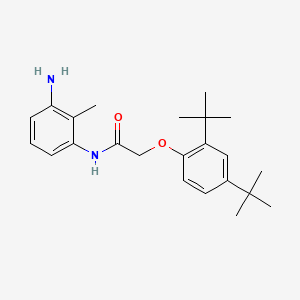 molecular formula C23H32N2O2 B1385007 N-(3-Amino-2-methylphenyl)-2-[2,4-DI(tert-butyl)-phenoxy]acetamide CAS No. 1020056-83-0