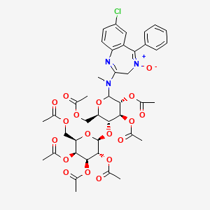 molecular formula C42H48ClN3O18 B13850074 Heptaacetyl-D-lactoside Chlordiazepoxide 