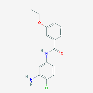 molecular formula C15H15ClN2O2 B1385009 N-(3-氨基-4-氯苯基)-3-乙氧基苯甲酰胺 CAS No. 1020055-82-6