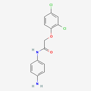 molecular formula C14H12Cl2N2O2 B1385011 N-(4-氨基苯基)-2-(2,4-二氯苯氧基)乙酰胺 CAS No. 92291-43-5