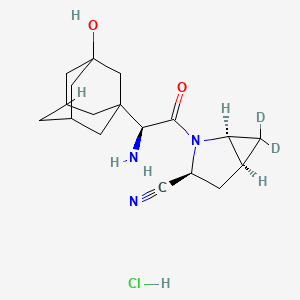 molecular formula C18H26ClN3O2 B13850154 Saxagliptin-15N,D2Hydrochloride 