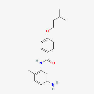 molecular formula C19H24N2O2 B1385016 N-(5-Amino-2-methylphenyl)-4-(isopentyloxy)-benzamide CAS No. 1020723-96-9
