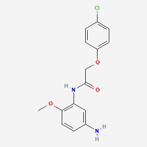 molecular formula C15H15ClN2O3 B1385017 N-(5-氨基-2-甲氧基苯基)-2-(4-氯苯氧基)乙酰胺 CAS No. 1020054-40-3