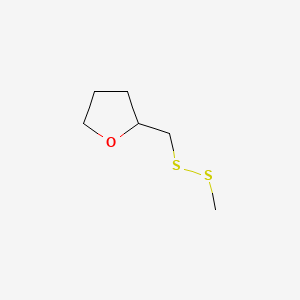 molecular formula C6H12OS2 B13850202 2-((Methyldisulfanyl)methyl)tetrahydrofuran 