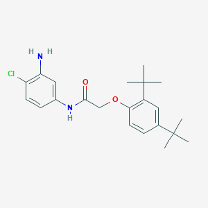 molecular formula C22H29ClN2O2 B1385021 N-(3-Amino-4-chlorophenyl)-2-[2,4-DI(tert-butyl)-phenoxy]acetamide CAS No. 1020056-07-8