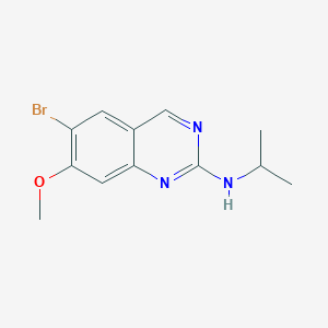 molecular formula C12H14BrN3O B13850213 6-Bromo-2-isopropylamino-7-methoxyquinazoline CAS No. 914397-14-1