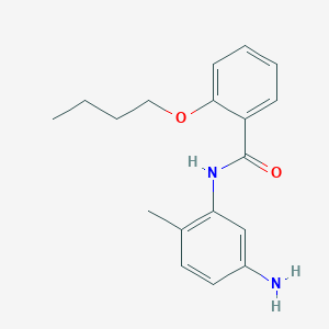 molecular formula C18H22N2O2 B1385026 N-(5-Amino-2-methylphenyl)-2-butoxybenzamide CAS No. 1020723-76-5