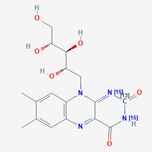 molecular formula C17H20N4O6 B13850266 Riboflavin-13C,15N2 