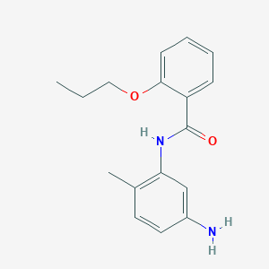 molecular formula C17H20N2O2 B1385027 N-(5-Amino-2-metilfenil)-2-propoxibenzamida CAS No. 1020723-93-6