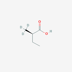 molecular formula C5H10O2 B13850292 (R)-2-Methylbutyric Acid-d3 