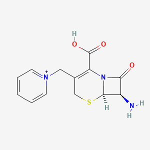 1-(((6R,7R)-7-Amino-2-carboxy-8-oxo-5-thia-1-azabicyclo[4.2.0]oct-2-en-3-yl)methyl)pyridin-1-ium