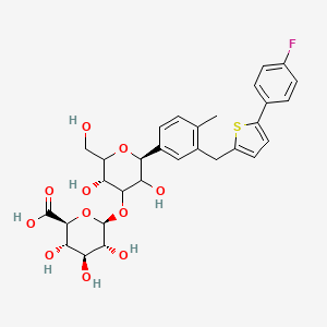 molecular formula C30H33FO11S B13850303 Canagliflozin 3-Glucuronide 