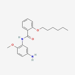 molecular formula C20H26N2O3 B1385031 N-(5-Amino-2-methoxyphenyl)-2-(hexyloxy)benzamide CAS No. 1020055-47-3