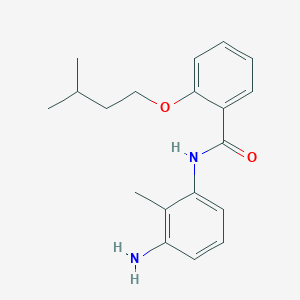molecular formula C19H24N2O2 B1385034 N-(3-Amino-2-methylphenyl)-2-(isopentyloxy)-benzamide CAS No. 1020056-44-3