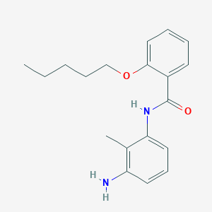 molecular formula C19H24N2O2 B1385038 N-(3-氨基-2-甲基苯基)-2-(戊氧基)苯甲酰胺 CAS No. 1020056-50-1