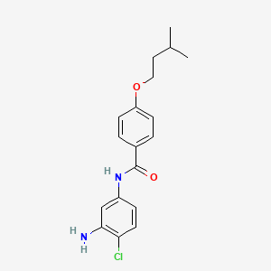 molecular formula C18H21ClN2O2 B1385039 N-(3-Amino-4-chlorophenyl)-4-(isopentyloxy)-benzamide CAS No. 1020055-54-2