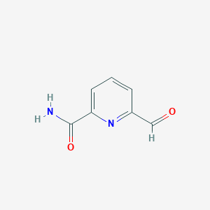 molecular formula C7H6N2O2 B138504 6-Formylpicolinamide CAS No. 135450-38-3