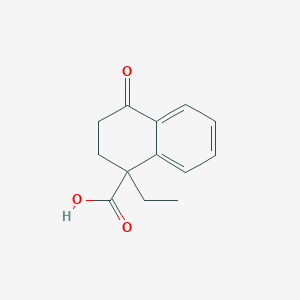 molecular formula C13H14O3 B13850458 1-Ethyl-4-oxo-2,3-dihydronaphthalene-1-carboxylic acid 