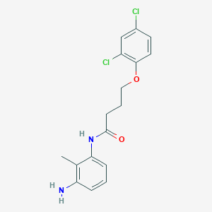 molecular formula C17H18Cl2N2O2 B1385049 N-(3-氨基-2-甲基苯基)-4-(2,4-二氯苯氧基)丁酰胺 CAS No. 1020056-45-4