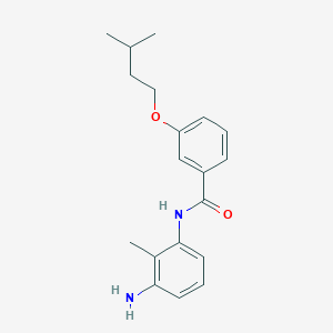 molecular formula C19H24N2O2 B1385050 N-(3-Amino-2-methylphenyl)-3-(isopentyloxy)-benzamide CAS No. 1020056-76-1